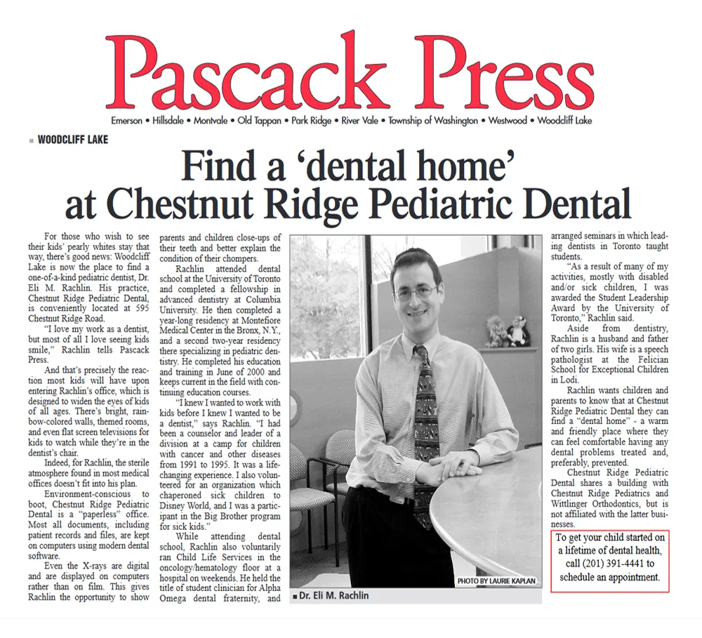 Find a dental home at Chestnut Ridge Pediatric Dental
